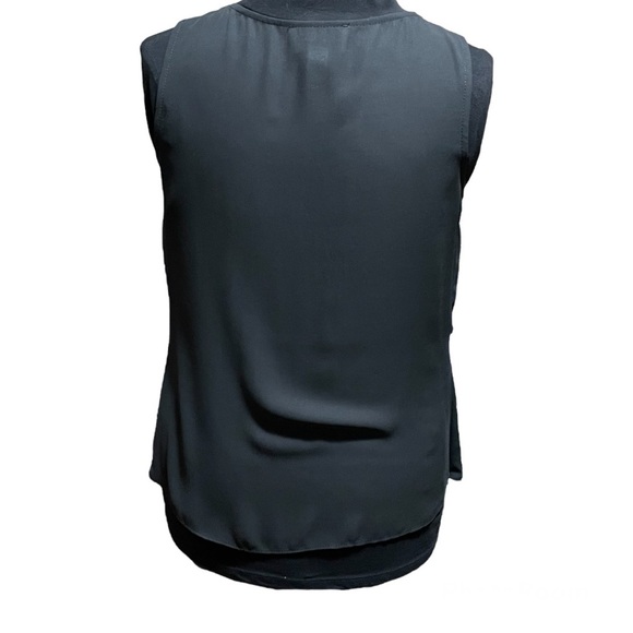 Joseph Ribkoff Black White Sleeveless Blouse - Picture 3 of 9